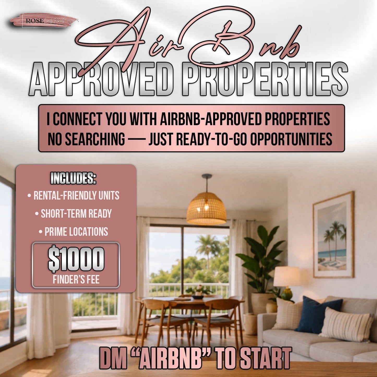 FINDERS FEE – AIRBNB APPROVED PROPERTY LIST